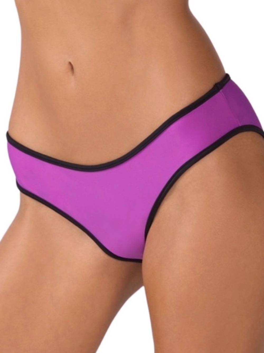 Fabletics Bajan Low-rise Hipster Raspberry/Black Bikini Bottoms